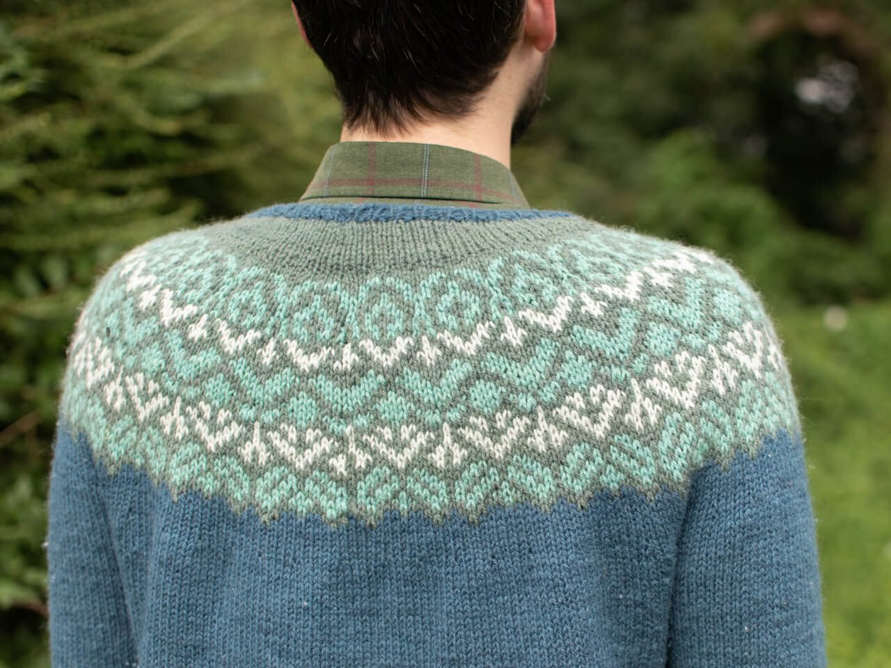 Lapidarium yoke jumper knitting pattern