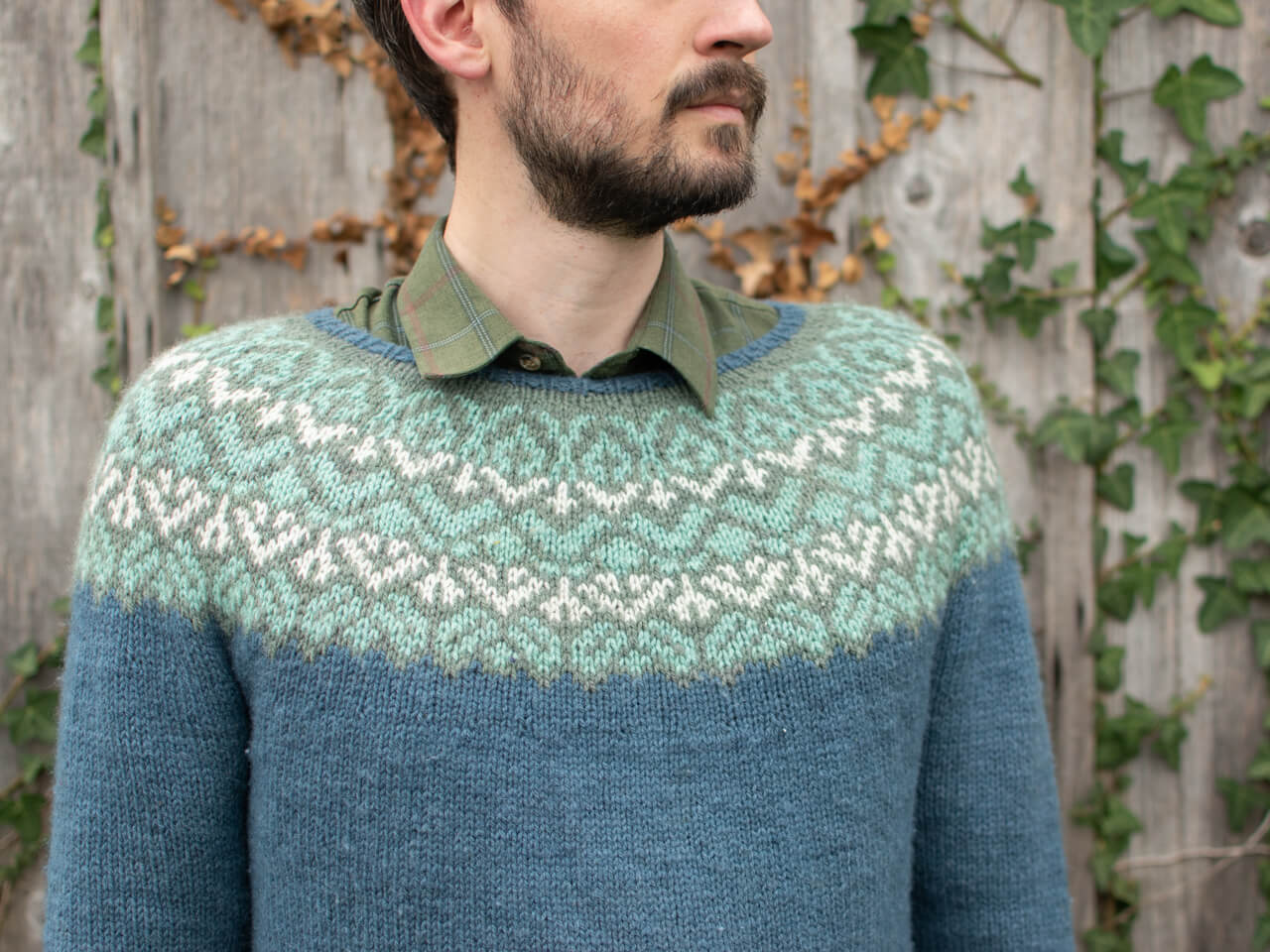 Lapidarium yoke jumper knitting pattern