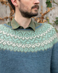 Lapidarium colourwork yoke jumper knitting pattern