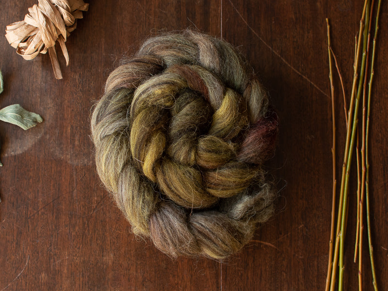 Jade Plant – hand-dyed wool tops