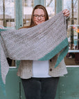 Frostbeam lace shawl knitting pattern