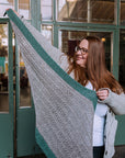 Frostbeam lace shawl knitting pattern