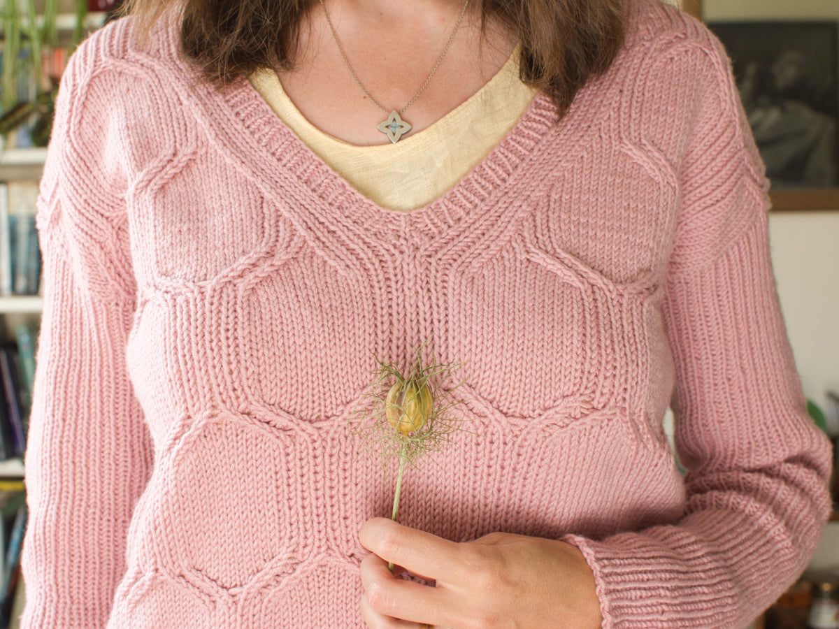Hexangle jumper knitting pattern