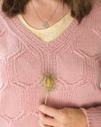 Hexangle v neck, cable jumper knitting pattern