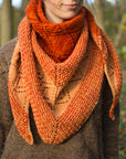 Pearroc colourwork, lace shawl knitting pattern