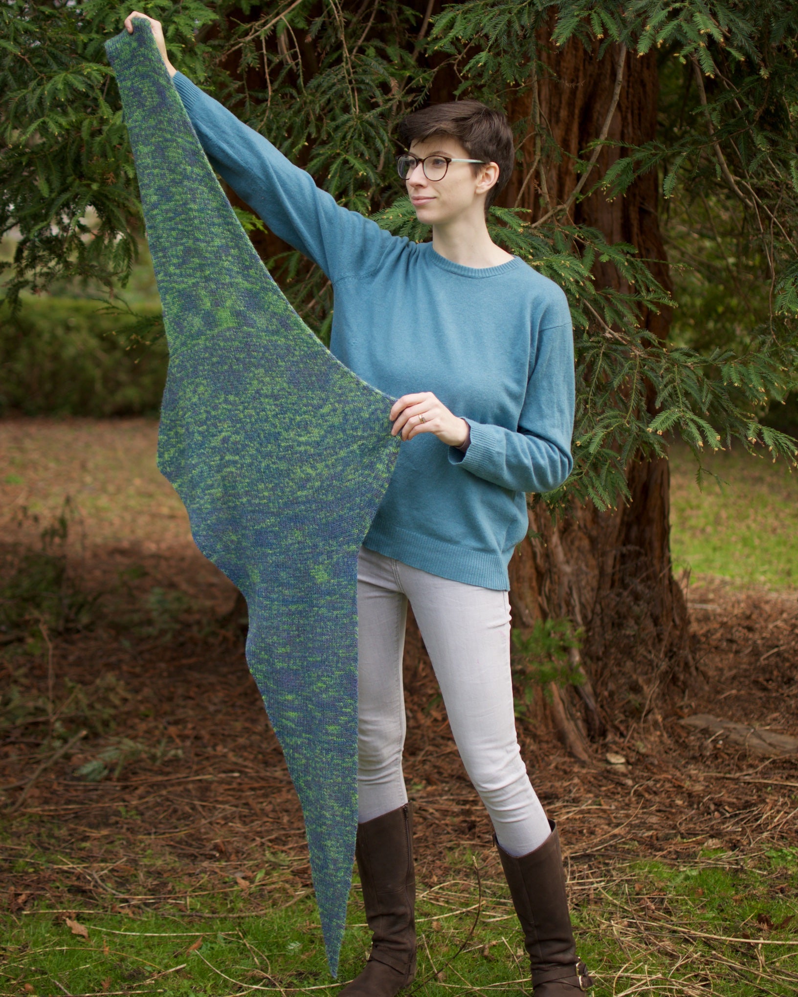 Sunder shawl knitting pattern