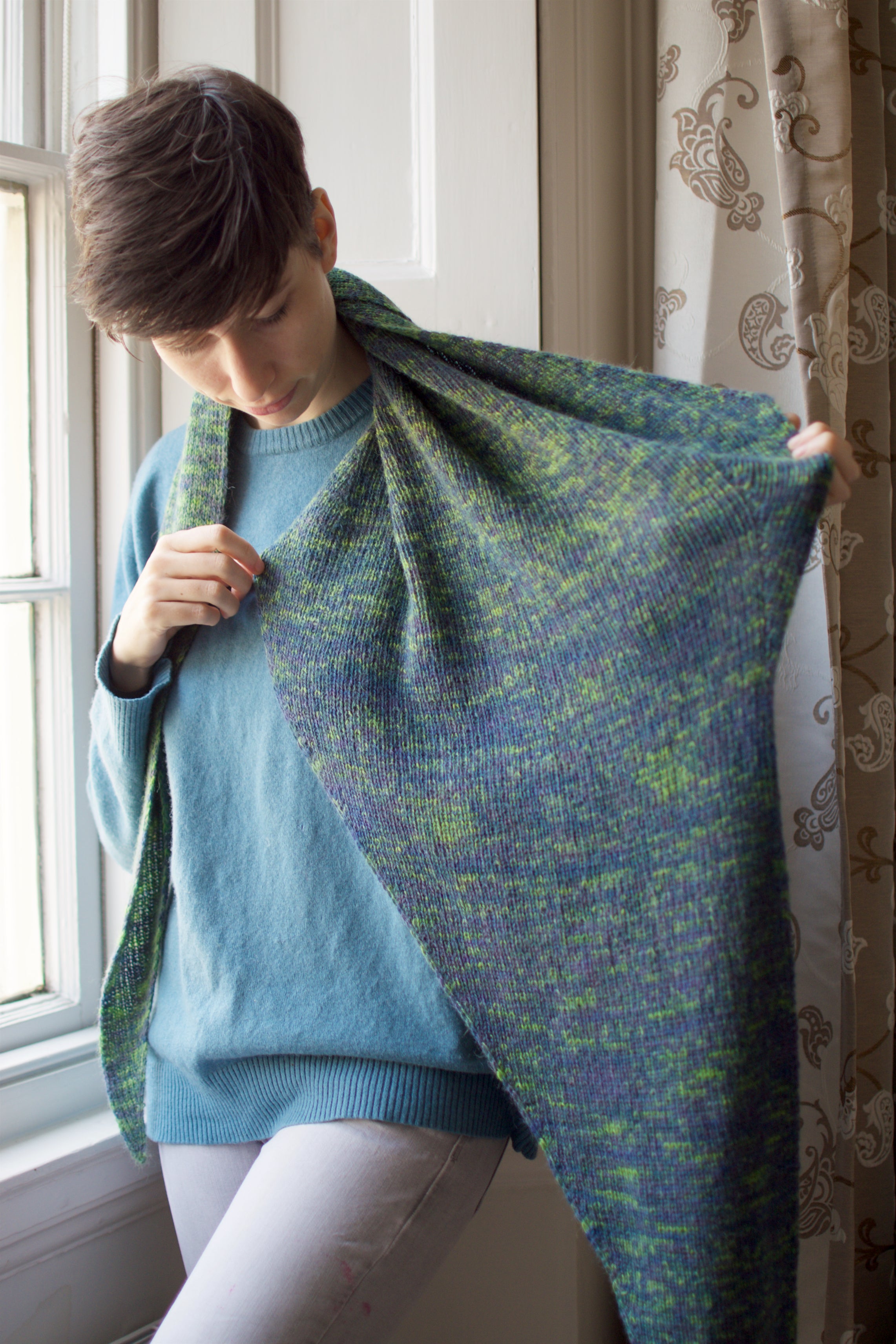Sunder shawl knitting pattern