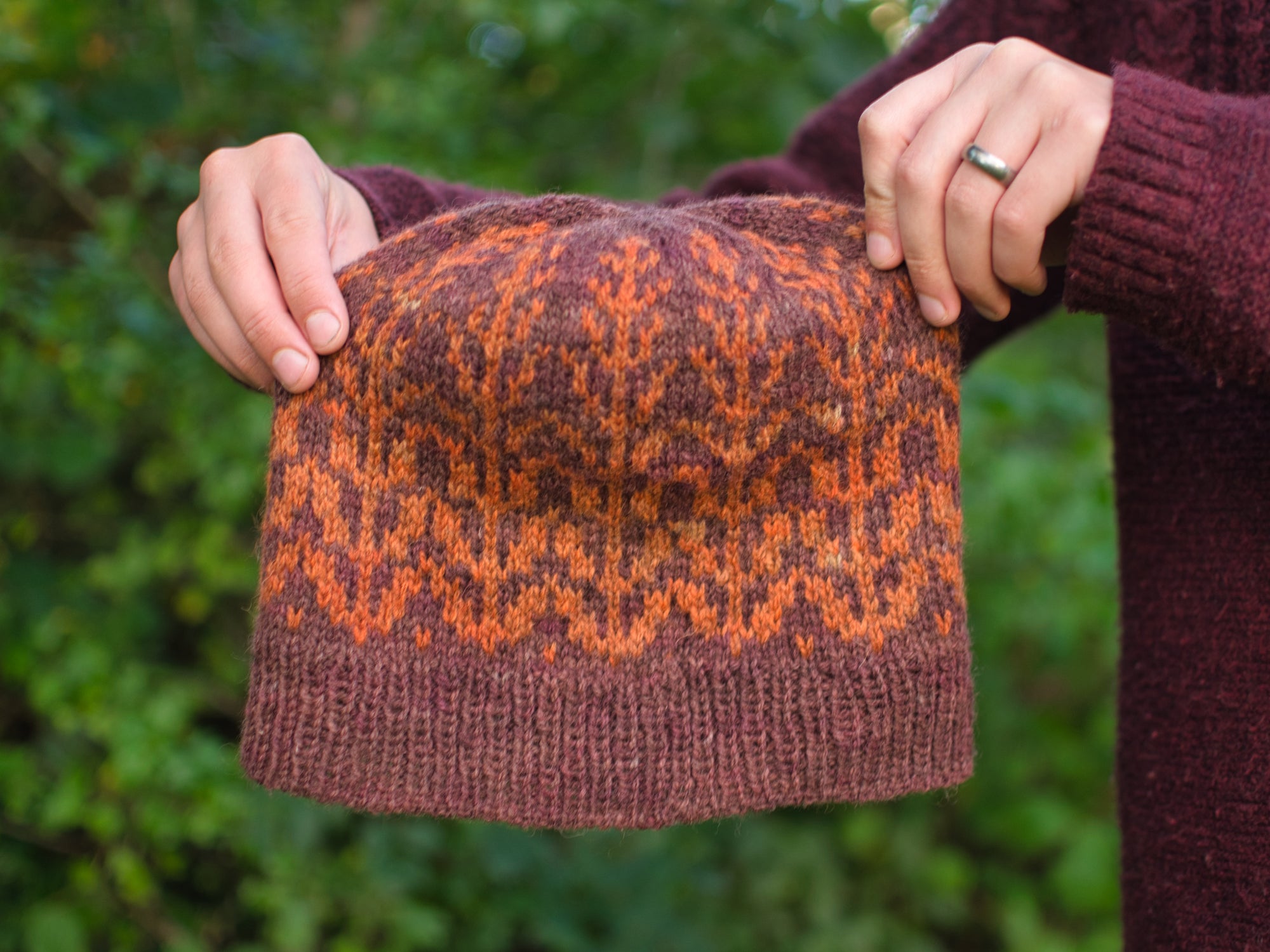 Weod hat knitting pattern